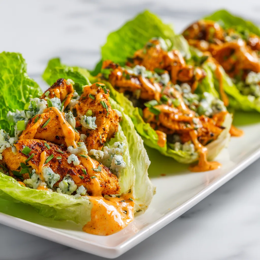 Keto Chicken Lettuce Wraps with Creamy Sauce - High Protein Dinner