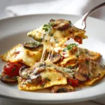 Baked Ravioli with Mushrooms – Savory Easy Dinner