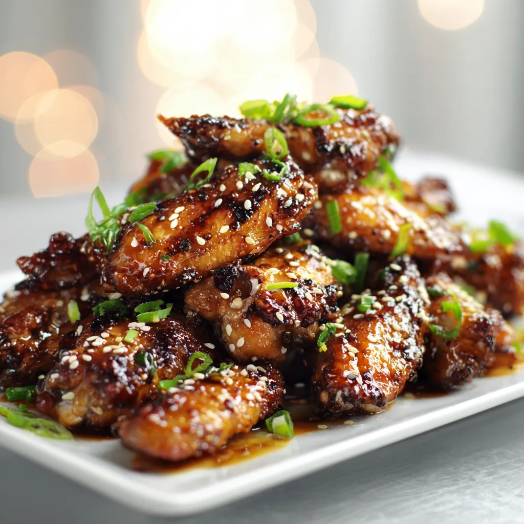 Sticky Honey Garlic Chicken Wings – Sweet Sticky Party Food