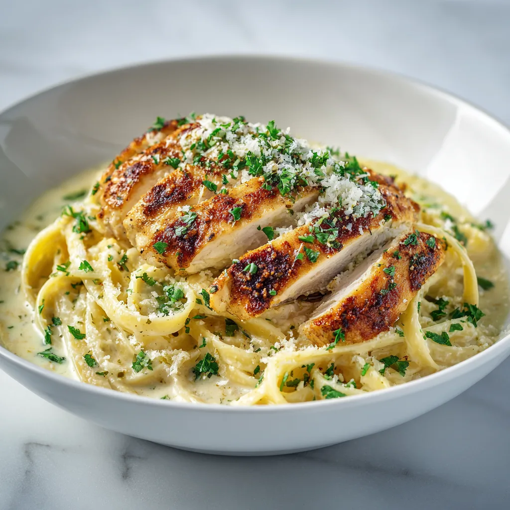 Garlic Butter Chicken with Parmesan Linguine – Easy Comfort Food Dinner