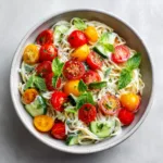 High Protein Greek Yogurt Pasta Salad - Healthy Creamy Recipe