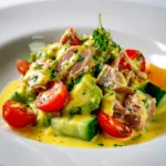 Tuna Avocado Salad with Mustard Dressing – Easy High-Protein Healthy Meal