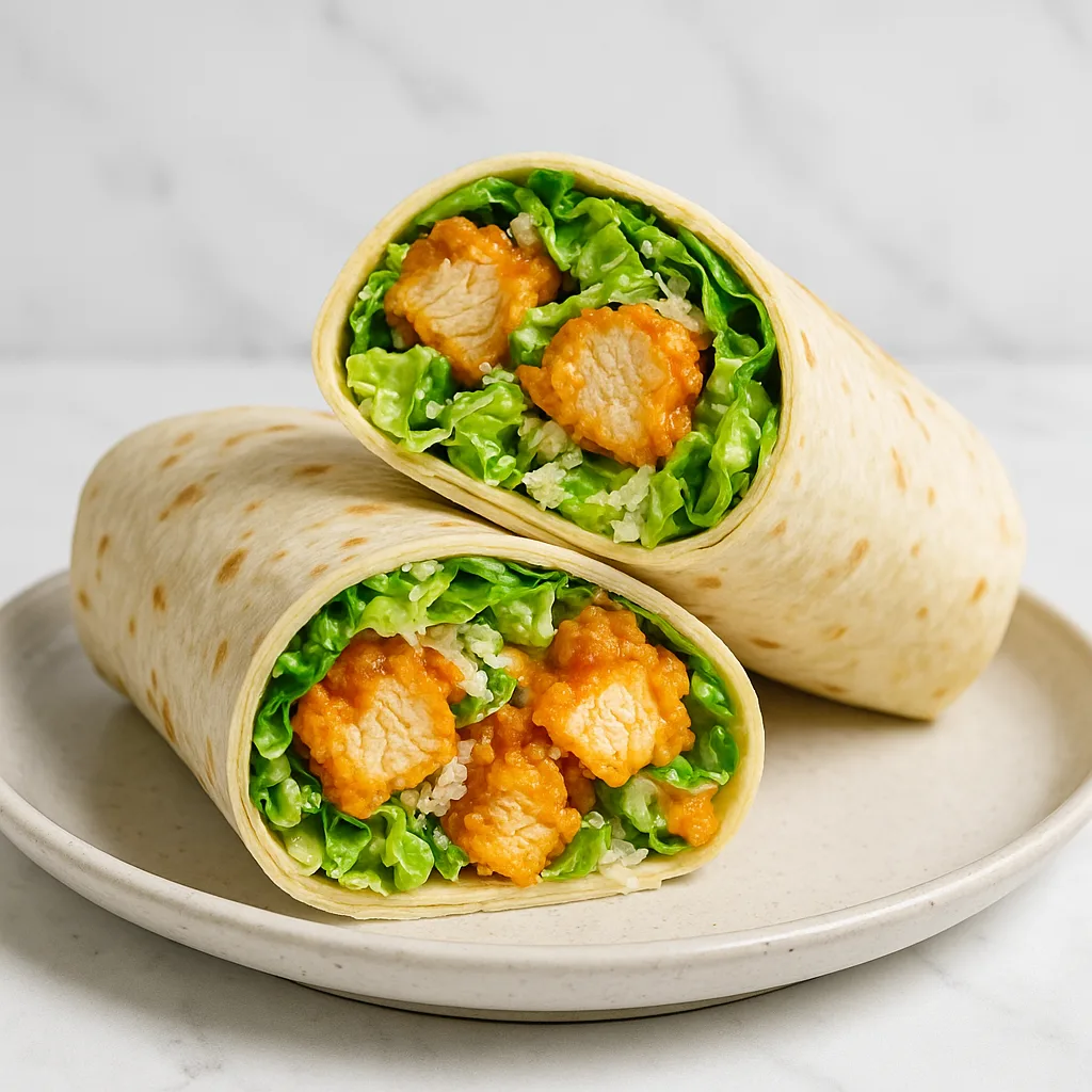 • Viral Buffalo Chicken Caesar Wraps