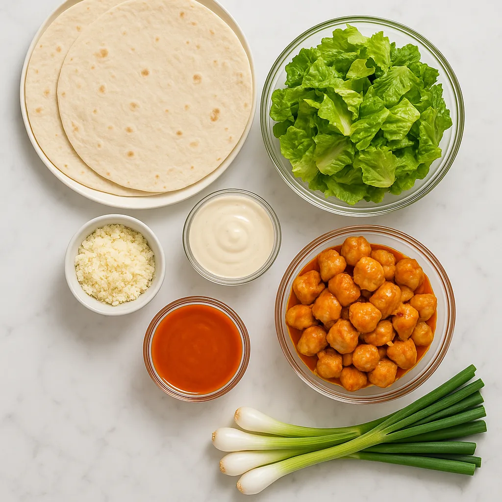 • Viral Buffalo Chicken Caesar Wraps