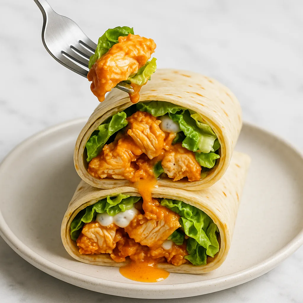 Viral Buffalo Chicken Caesar Wraps