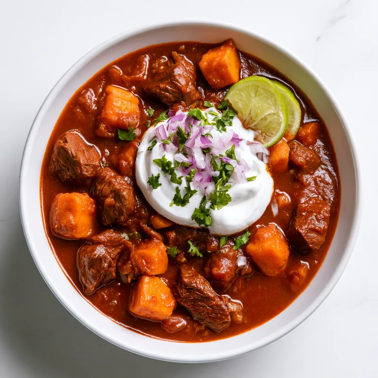 Slow Cooker Beef and Sweet Potato Chili – Hearty Fall Dinner