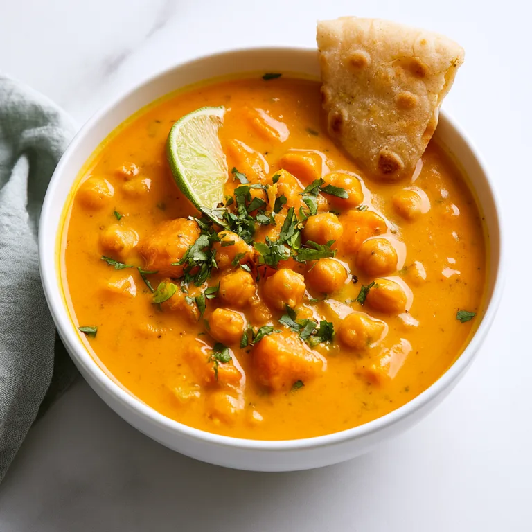 Creamy Carrot Ginger Chickpea Soup – Easy One-Pot Dinner