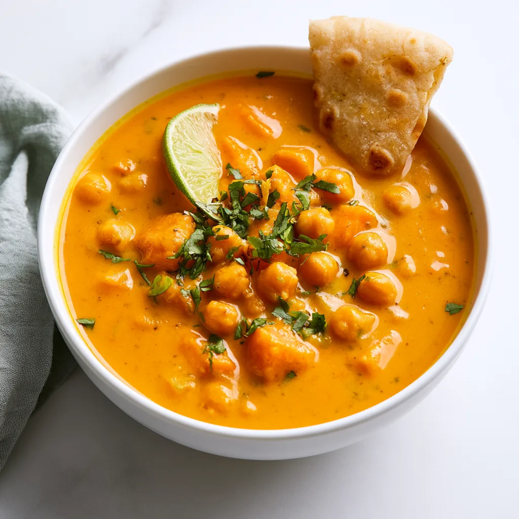 Creamy Carrot Ginger Chickpea Soup – Easy One-Pot Dinner
