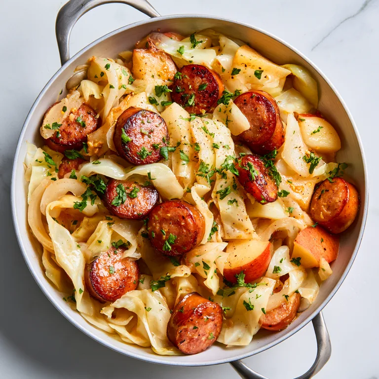 Apple Sausage and Cabbage Skillet – Easy One-Pan Dinner