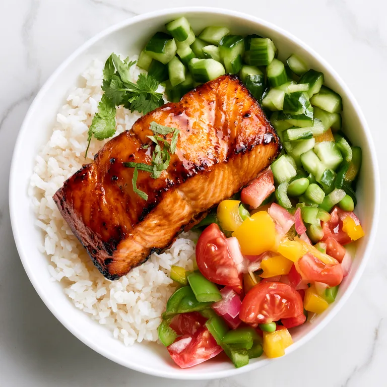 15-Minute Crispy Salmon Rice Bowls