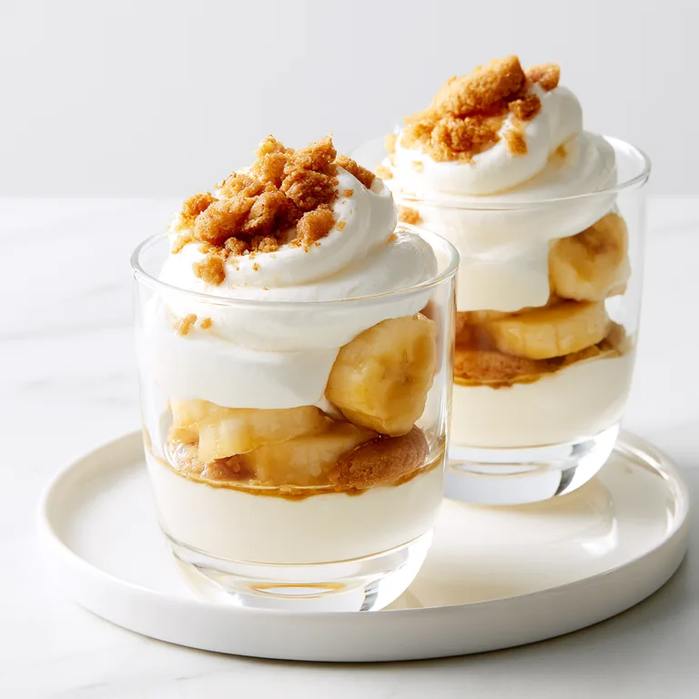 High Protein Banana Pudding Cups with Greek Yogurt – Easy No-Bake Dessert